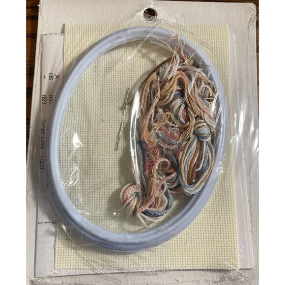 Janlynn Precious Boy's Teddy Rocking Horse and Rabbit Counted Cross Stitch Kit - Picture 2 of 5